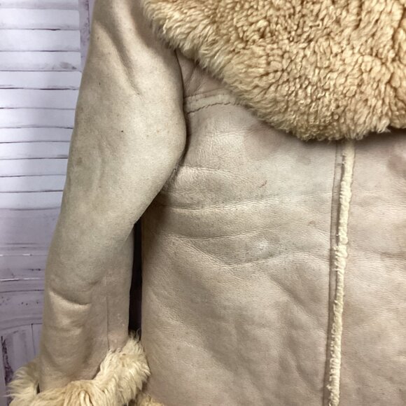 Overland Sheepskin Coat Cream Penny Lane Style - Picture 9 of 16